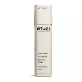 ATTITUDE Oceanly Face Scrub Stick, EWG Verified, Plastic-free, Plant and Mineral-Based Ingredients, Vegan and Cruelty-free Beauty Products, PHYTO CLEANSE, Unscented, 1 Ounce
