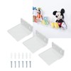 3PCS Clear Acrylic Display Rack Wall Mounted Floating Shelf for