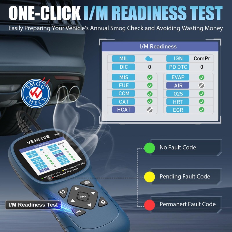 VEHLIVE V860 Scanner for Car and Trucks,OBD2 Diagnostic Tools and