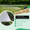 Brass Adjustable Spray Nozzle with Powerful Water Stream for Garden
