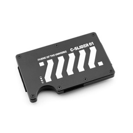 Fabric of the Universe Techwear Fashion Slim Card Holder Front Pocket Money Clip RFID Wallet (C-Slider 01)