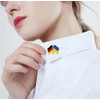 Germany-Ukraine Friendship Pin Flags Pin Germany and Ukrainian Flag Lapel