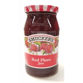 Smucker's, Jams, 18oz Glass Jar (Pack of 2) (Choose Flavors Below) (Red Plum)