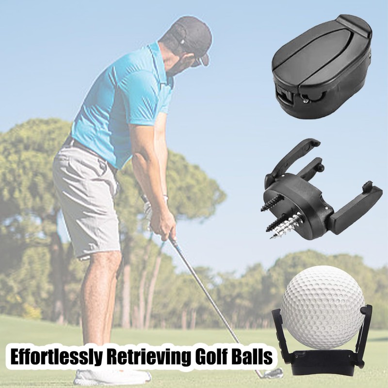 SYEYCW 3 Pcs Golf Ball Retriever for Putter, Plastic Foldable
