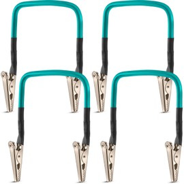 Tandefio 4 Pcs No Hands Wire Holder for Soldering Green Soldering Helping Hands Metal Tool Adjustable Welding Wire Clip Holder for Field Welding Electronics Appliances