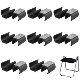Pack of 16 Chair Gliders, Cantilever Felt Gliders for Swing Chairs, Furniture Gliders, 24-25 mm, Floor Protectors, Clamping Gliders for Cantilever Chairs Protect