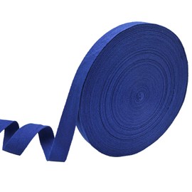 40 Yards Herringbone Twill Tape for Sewing,Pet Collar,Gift Wrapping Home Deco -3/4 inch Royal Blue Cotton Webbing Straps-Natural Bias Binding Tape for Handles, Crafting & DIY Projects
