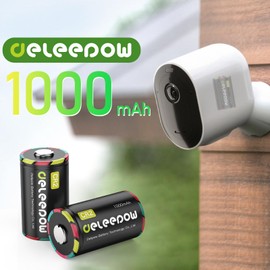 Deleepow CR2 Battery, 12 Pack CR2 3V Lithium Battery, Long Lasting Power, 1000mAh High Capacity, for Digital Cameras, Flashlights, Rangefinders and More（Non-Rechargeable）