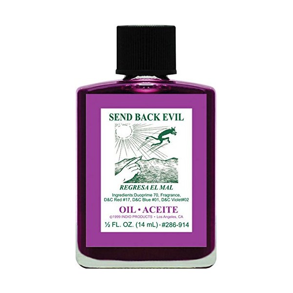 (3Pack) Indio Products Spiritual Anointing Oil- Send Back Evil 1/2oz