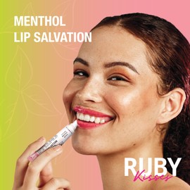Ruby Kisses Salvation Lip Gloss, Lightweight, Juicy Shine, Menthol Infused Conditioning Lip Treatment, Heals, Cools & Calms, Deep Hydration Lip Care (Tinted)