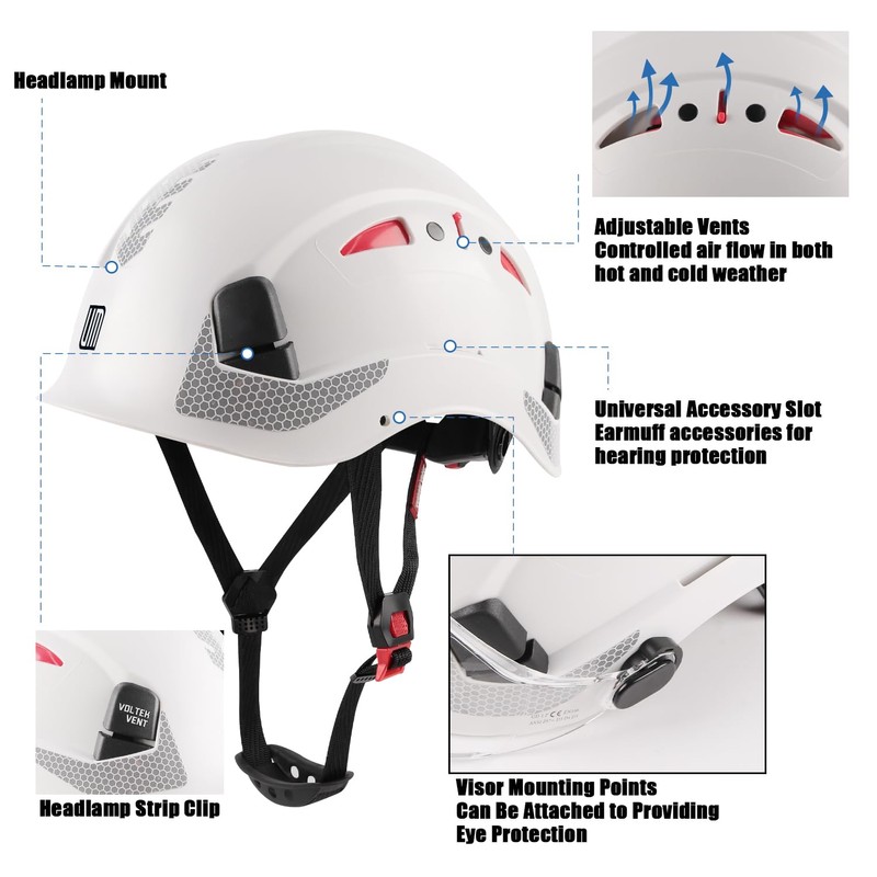 UM ULTRAMAXX Safety Helmet Hard Hat, ANSI Z89.1 Approved Lightweight