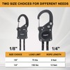 Ayaport Rope Ratchet Tie Down with Safety Lock Clip 1/4"
