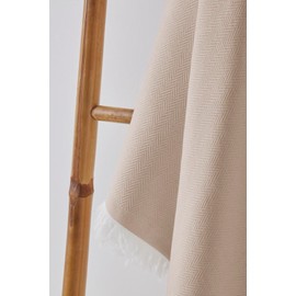 TEXTIL-HOME Textilhome Martina Bedspread with Cover Size 130 x 180 cm – Bed Throw or Sofa Throw – Camel