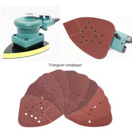 EMSea Pack of 100 Sanding Pads Velcro Sandpaper Sanding Sheets Compatible with Black And Decker Detail Palm Sander Velcro 12 Holes 40/60/80/100/120/180/220/240/320/400 Grit