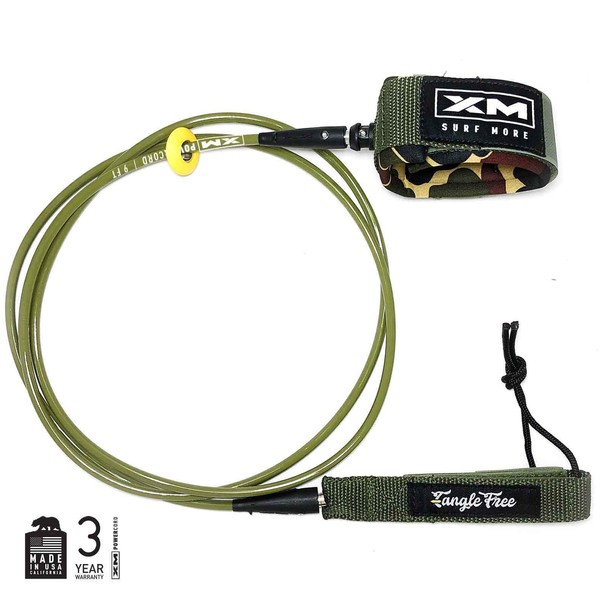XM SURF MORE Surfboard Leash - Tangle-Free Surf Leash for