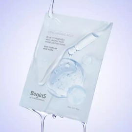 Begins by Jeong Saem Mool 비긴스 바이 정샘물 블루 수국 히알루론산 수분 마스크(5매입) Begins by Jung Saem Mool Blue Hydrangea Hyaluronic Acid Moisture Mask (5 Sheets)