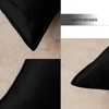 JIAHANNHA Velvet Black Throw Pillow Covers Pack of 2 Decorative