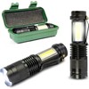 Eaxus Mini LED-Taschenlampe Glow-Max, mit 2 Lichtquellen, XPE mit Zoom