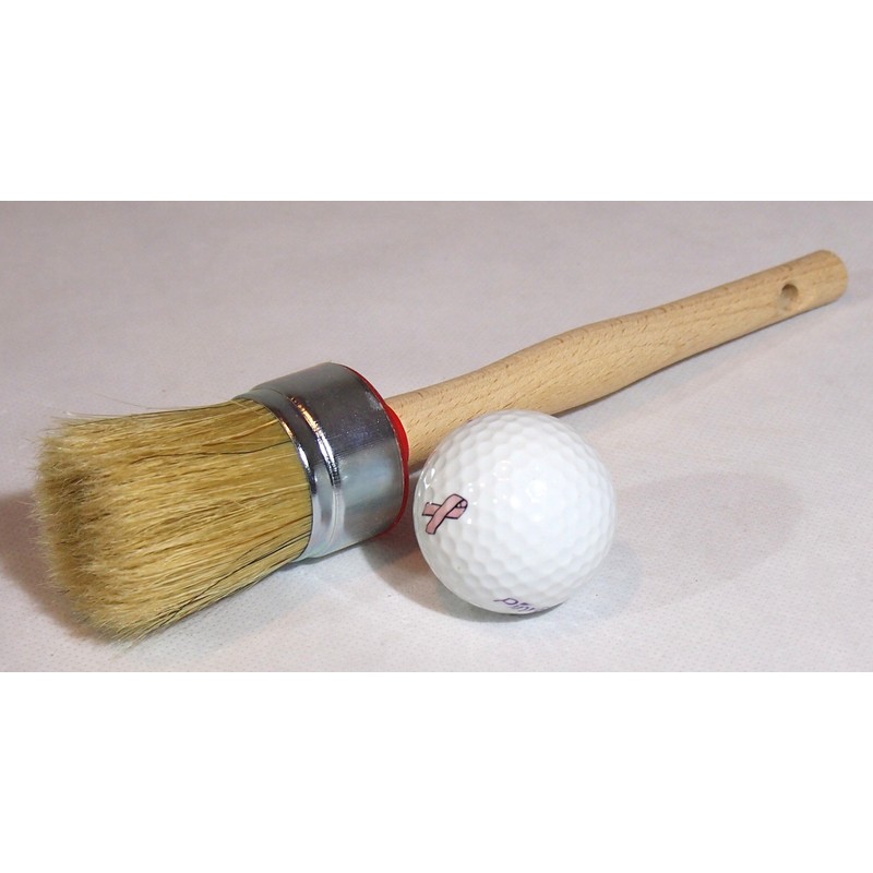Natural Bristle Round Paint Brush 1 pc - fi40 mm