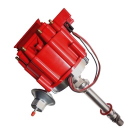 MAS Ignition Distributor w/Cap & Rotor GM08 Compatible with Chevy GM SBC 262 267 305 307 327 350 400 small blocks 402 454 big blocks BBC V8 65k Coil HEI DD-SBC-HEI-V8 850001R 7500RPM