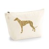 Greyhound Make Up Bag, Organic Cosmetic Bag, Greyhound Gift, Gift