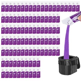 Gel desodorizante para Inodoro portátil, Gel desodorizante para Inodoro de Camping, desodorizante portátil para Coche, Bolsas de baño para Camping (100 Unidades, Lavanda)