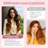 SEGOHAIR Clip in Hair Extensions Real Human Hair for Women,