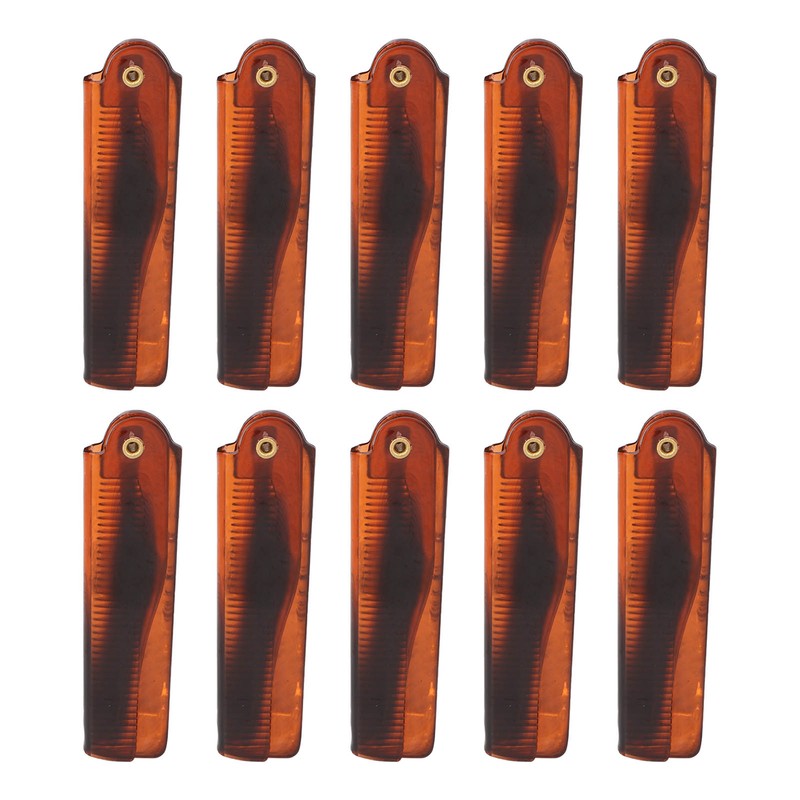 10 Pcs Folding Pocket Comb Hand Made Folding Knife Type