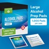 Large Alcohol Wipes Individually Wrapped - Case of 1000 Sterile