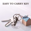 RALIS 2 Pack Secure Key Ring Belt Key Clip-On Key