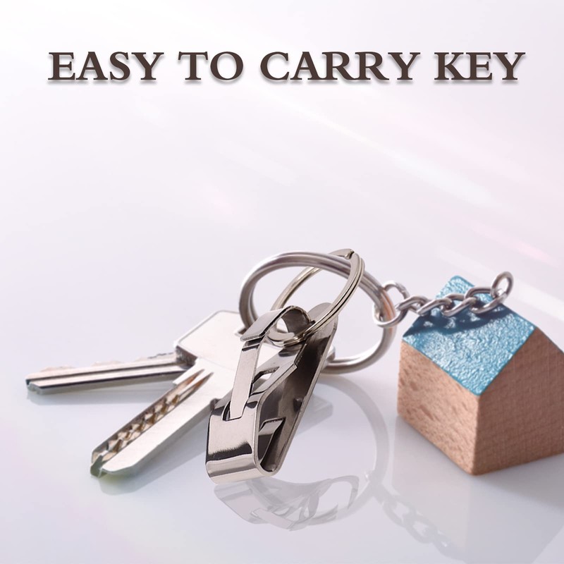 RALIS 2 Pack Secure Key Ring Belt Key Clip-On Key