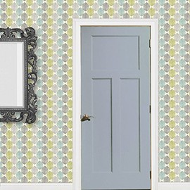 MyTinyWorld Pack of 5 Dolls House Green and Blue Leaf Wallpaper Sheets