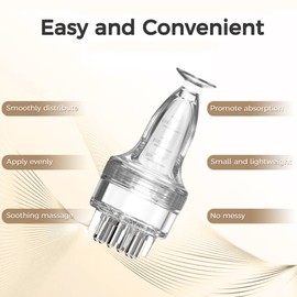 Yeenano Hair Applicator Bottle,Scalp Massage and Hair Oil Applicator Bottle,2-in-1 Scalp Oil Applicator Massager Comb Head Massage Brush for Hairs Growth Treatment,Essential Oil Serum,Hairs Care Tool