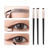 지태01 Nail Art Slim Eyebrow Eyeliner Brush Set of 3