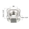 uxcell Weld Nuts,M8 Square UNC Coarse Carbon Steel Machine Screw