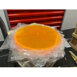 Acrylic Slipmat 3mm Thick Vinyl Record Album LP Turntable Platter Slip Mat (Red)