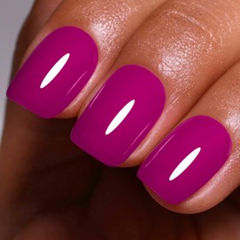 Ozzeal Gel Polish, 0.5 Fl Oz Burgundy Purple Rose Nail Gel Polish Spring Summer Art Starter Manicure Salon DIY Soak off UV LED Design
