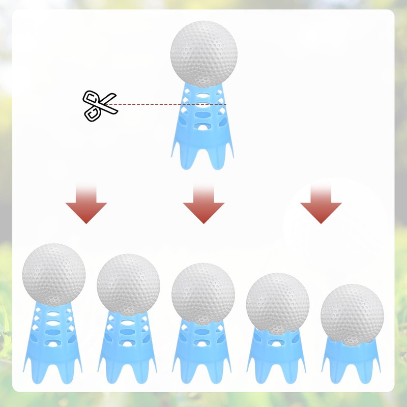 TIXIPEM Golf Simulator Tees [30PCS] - Plastic Golf Tees Use