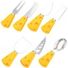 UpTuoLi 7-Pc Mini Cheese Knife Set with Forks for Charcuterie