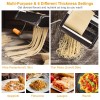 Pasta Maker Machine 180 Roller Adjustable Thickness 2-in-1 Noodles Maker