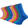 GAWILO Socks made of 100% cotton (10 pairs), without pressing seam, with vein-friendly comfort waistband, cotton socks for men and women, Colourful, 39 - 42