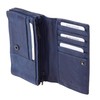 Bear Design Antic Women's Purse, Blue, 15.5 x 9 x
