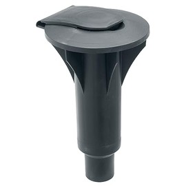 Brabantia 296789 Concrete Tube With Handy Closure Cap Sturdy, Weather Resistant Plastic, Black, 45 mm