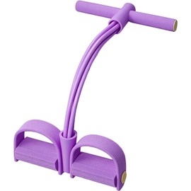 1 Pcs Púrpura Bandas de Resistencia, Pedal Estirador de Tobillo de 4 Tubos