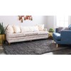 Unique Loom Solo Solid Shag Collection Area Modern Plush Rug