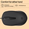 HP 150 Wired Mouse, 1600 DPI Sensor, Ergonomic Left/Right Mouse