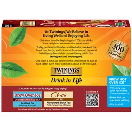 Twinings Twinings Chai Black Tea K-Cup Pods for Keurig, 12 Count (Pack of 6), Naturally Sweet, Savoury Spice Flavour, Caffeinated, Enjoy Hot or Iced