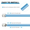 Sourcing Map 2 Pcs 304 Stainless Steel Quick Connect Push