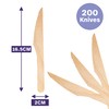 MATANA - 200 Premium Eco-Friendly Wooden Forks 14cm - Biodegradable