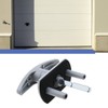 Silver Door Guard Locking Garage Door Lock 50mm Shaft 35mm